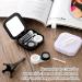 Amaxiu 2Pcs Contact Lens Case Cute Contact Lens Box Holder with Mirror Portable Soak Storage Kit with Remover Tool Tweezer Solution Bottle Colorful Contact Lens Container For Travel Home(White+Black) - Buy Online on GoSupps.com
