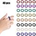 40 Pieces Spiky Finger Massage Rings - 8 Color Anti-Stress Acupressure Sensory Rings for Young Adults - Quiet Stress Reducer - Buy Online on GoSupps.com