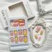 Short Yellow Daisy Press on Nails | French Tip Glossy False Nails - 24Pcs - Buy Online on GoSupps.com