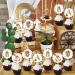 24 Pieces Cowboy Cupcake Toppers Brown Hats Scarf Boots Horseshoes Rompers Cupcake Picks My First Rodeo Western Theme Baby Shower Birthday Party Cake Decoration Supplies - Buy Online on GoSupps.com