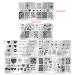 WOKOTO 6Pcs Heart Nail Stamping Plates - Nail Art Stamps Kit for Women and Girls - Buy Online on GoSupps.com