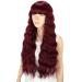 Yeeshedo 28-inch Wine Red Long Curly Wig for Women | Natural Look Ladies Ponytail Hairstyle - Buy Online on GoSupps.com