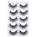 Shop Alicrown 5 Pairs Wispy Natural Faux Mink False Eyelashes - Soft, Fluffy & 5D Volume - Buy Online on GoSupps.com