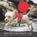VIVAGLORY Lightweight Dog Life Jacket XS Red | Pet Life Preserver with D-ring and Quick Release Buckle | Skin-Friendly Neoprene for Puppy Small Dogs | 41-51cm Ribcage Girth - Buy Online on GoSupps.com