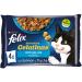 PURINA FELIX Sélection Poisson Sensations Festnight de la mer en gélatine - 4x85g - Pack de 12