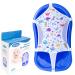 Baby Bath Seat Support Net, Patterned Bath Net with Six Safety Support Corner, Bathtub Shower Mesh, Premium Quality Bath Sling for Newborns, Size: 35 x 21 (Bathtub is not Included)