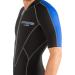 Cressi Men's Full Front Zip Wetsuit for Swimming, Snorkeling, Scuba Diving - Lido Short, Medium Black/Blue - Buy Online on GoSupps.com