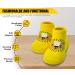 Dookeh Baby Shoes Soft Sole Sneakers | Boys Girls First Walking Shoes | Toddler Infant Sock Shoes 6-9 Months | Yellow - Buy Online on GoSupps.com