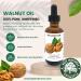 Best Nature's Cosmetics Pure Walnut Oil organic, cold pressed, unrefied moisturizing, nourishing for radiant skin and strong and soft hairs 1 fl oz / 30 ml 1 Fl Oz (Pack of 1) - Buy Online on GoSupps.com