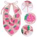 Hoyuwak 2Pcs Crochet Head Scarf Bandanas for Women - Knitted Strawberry Hair Accessories (White Pink) - Buy Online on GoSupps.com