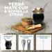 InciFuerza Yerba Mate Gourd Set (Mate Cup) Stainless Steel Modern Yerba Mate Cup with Bombilla Mate Straws BPA-free Lid (Black) - Buy Online on GoSupps.com
