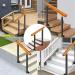 Railings Outdoor Stair Railing Metal Wrought Iron Handrails Fit 1-4 Step Transitional Hand Railings for Garden Porch Safety Hand Rail Support Rod/90Cm/H 90Cm 100cm H 95Cm - Buy Online on GoSupps.com