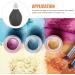 Mobestech Travel Powder Container Manual Duster Baby Powder Storage Balls Infants Skin Care Powder Bottle Home Makeup Powder Balls Powder Dusting Tool Black - Buy Online on GoSupps.com