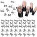 Nail Charms 50 PCS Bow Nail Charms Silver Alloy Nail Bows Multistyle Nail Gems Cute Nail Decorations Multifunctional Silver Nail Charms for Nail Art and DIY Crafts Decoration Women Girls - Buy Online on GoSupps.com