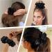 Black Scrunchies Hair Ties for Women - Big Satin Scrunchie Exra Large Jumbo Gaint Oversized Cute Scrunchy for Curl Thick Hair Ligas Para el Cabello De Mujer Decorations Hair Accessories - Buy Online on GoSupps.com