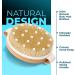Dry Body Brush for Cellulite Reduction and Lymphatic Drainage - Exfoliating Shower Scrubber with Soft Massage Nodules - 100% Natural Bristle Brush - Buy Online on GoSupps.com