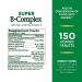 Nature's Bounty Super B-Complex with Folic Acid & Vitamin C - 150 Coated Tablets - Buy Online on GoSupps.com
