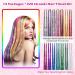 Huiguli 14 Colors 4200 Strands Hair Tinsel 35.5 Inches Hair Glitter Strands Shiny Colorful Straight Hair Extensions for Women Girls Party Cosplay Rainbow Hair Tinsel Kit (No Tools) 14 Colours - Buy Online on GoSupps.com