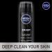 NIVEA MEN Deep Clean Shave Gel - 3 Pack, 7 oz Cans with Natural Charcoal - Buy Online on GoSupps.com
