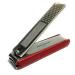 HandyDandy Professional Easy Cleanup Fingernail & Toenail Clippers Set with Nail File Red