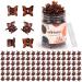 ADRIONE Small Hair Clips for Women Tortoise 100 Pack Mini Brown Butterfly Hair Clips Small Clips for Hair Design Strong Small Hair Clip Small Hair Clips for Women Fine Hair Small Hair Clips for Bangs