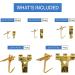 Assorted Picture Hanging Kit | 220 Piece Assortment with Wire  Picture Hangers  Hooks  Nails and Hardware for Frames - Buy Online on GoSupps.com