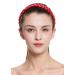 WIG ME UP CXT-006-617 Bright Red Braided Hairband | 2cm Wide Traditional Costume Headband - International Shipping Available - Buy Online on GoSupps.com