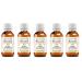 Greenwood Essential Turmeric Essential Oil (Curcuma Longa) Steam Distilled (Pack of Five) 100ml X 5(16.9 oz) 100ml X 5(16.9 Ounce) with Plastic Euro Dropper