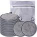 Large Reusable Makeup Remover Pads for Face Soft Microfiber Makeup Remover Cloths Washable Premiun 5 INCH Face Cleaning Pad with Laundry Bag 12 Pack Grey Grey 1 Count (Pack of 12)