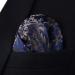 HISDERN Men's Wide Suspenders Set - Adjustable Elastic Bow Tie & Pocket Square | Stylish Blue Designs | International Shipping - Buy Online on GoSupps.com