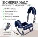 Esposita Halfter Champion Edition - Flauschiger Stallhalter mit Kunstfell | COB/VB Navy/Silver - Internationaler Versand - Buy Online on GoSupps.com