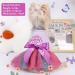 Summer Mesh Dress for Little Dog Girls | Stylish Puppy Clothes for Yorkies Chihuahuas & Teacups | X-Large Violet Pet Princess Birthday Outfit - Buy Online on GoSupps.com