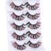 ALPHONSE Pink 15MM Fluffy Volume False Eyelashes - 5 Pairs Pack for Cosplay Costumes - Buy Online on GoSupps.com