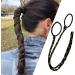 Ponytail Hair Bands | 24Inch Elastic Ponytail Holder for Women - Fashionable Multifunctional Hair Bands for Style Comfort green black - Buy Online on GoSupps.com