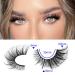 ALICE F001 False Eyelashes 20mm 7 Pairs Pack - Mink Fluffy Fox Eye Lashes for Wispy Dramatic Fairy Cat Eye Look - Buy Online on GoSupps.com