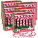 Mijoma canmate with strawberry taste - Candy Canes red/white striped - natural colors - ideal as a Christmas tree decorations or gift hangers - Coxy Christmas time (72 x 12g (6 packs)))