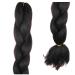 Synthetic hair for braiding in dark brown (natural brown) - ideal for rastas