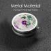 Purple Roses Portable Metal Pill Box - Round Mini 3-Compartment Travel Case for Small Pills | Hinged Design | Perfect for On-the-Go - Buy Online on GoSupps.com