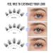 Beyelian D Curl Cluster Eyelashes - 144 PCs 0.07mm DIY Extensions Super Thin Black Band Luxury Individual Lashes at Home - Buy Online on GoSupps.com