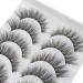 Buy Cat Eye 3D Faux Mink Eyelashes - 5 Pairs of Soft Fluffy Reusable Strip Lashes | Naturally Stunning | Nerwimzen by Glowing Win - Buy Online on GoSupps.com