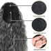 Jolelyne Gray Wavy Drawstring Ponytail Extension - Long Curly Synthetic Hair Clip In for Black Women - 28inch Grey Ponytail Extensions - Buy Online on GoSupps.com