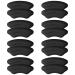 WLLHYF 8 Pairs Heel Grips Liner Cushions Inserts for Loose Shoes Heel Cushion Pads 5D Comfort Shoe Grips Self-Adhesive Heel Inserts Heel Protectors to Prevent Heel Pains and Heel Blisters Black B 8 Pairs