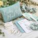 Cunno 48 Pcs Bridesmaid Proposal Set | Maid of Honor Gifts | Bridal Shower Makeup Bags, Scrunchies, Hair Bracelets & Invitation Cards in Green - Buy Online on GoSupps.com