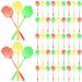 60 Pack Hand Shaped Fly Swatter Manual Colorful Heavy Duty Plastic Long Handle Large Funny 17 Inch Fly Killer for Home Indoor Outdoor