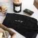 Plush Zero Twist Supima Cotton Makeup Towels by Laguna Beach Textile Co. - Pack of 2, 730 GSM, 12x12 - Black (Makeup Text) - Buy Online on GoSupps.com
