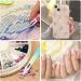 Bewudy 3 Pcs Nail Rhinestone Picker Dotting Pen Set - Dual-Ended Wax Pencil Tool for Nail Art DIY Decoration (White Pink Purple) - Buy Online on GoSupps.com