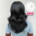 Allbell Black Wavy Wigs for Women - Natural Wave Bob Wigs with Bangs | Shop Internationally! - Buy Online on GoSupps.com