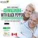 Renew Actives Organic Ashwagandha Capsules + Black Pepper for Maximum Absorption Used in Ayurveda for Sleep Aid Memory Energy & Overall Wellness Non-GMO Vegan Gluten-Free 120 Capsules (2pk) 120 Count (Pack of 2) - Buy Online on GoSupps.com