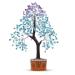 Amethyst Crystals Turquoise Stone Artificial Tree Spiritual Gifts for Women Crystals and Stones Spiritual Items Housewarming Gifts Feng Shui Decor Desk Decorations for Women Office Turquoise & Amethyst