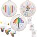 Beginners Embroidery Stitch Practice Kit  Easy Embroidery Starter Kit for Beginner Adults  Embroidery Skills Practice kit to Learn 37 Different Stitches  3 Embroidery Hoop  3 Embroidery Fabric Pattern 8inch Colorful